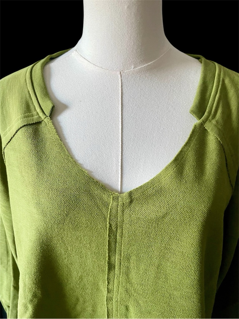 Blue Velvet Olive Rhinestone Fringe Top Boho Festival L NWT - Picture 7 of 12